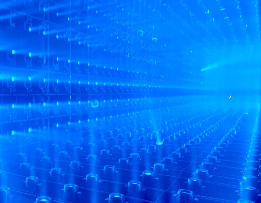 blue halogen lights